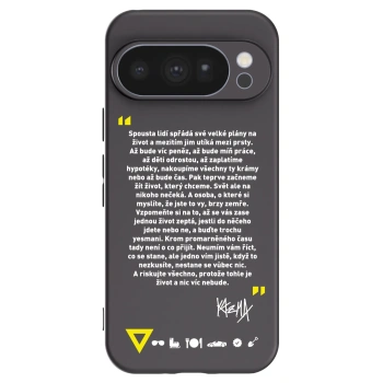 Picasee silikonový černý obal pro Google Pixel 10 Pro - Kazma - BUĎTE TROCHU YESMANI