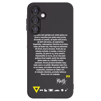 Picasee silikonový černý obal pro Samsung Galaxy A16 4G - Kazma - BUĎTE TROCHU YESMANI