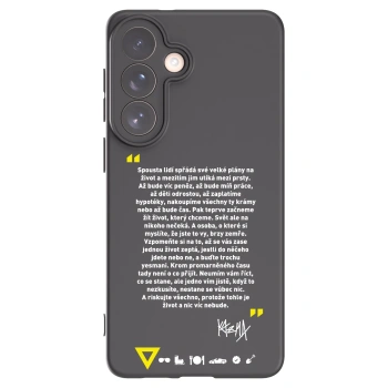 Picasee silikonový černý obal pro Samsung Galaxy S26+ - Kazma - BUĎTE TROCHU YESMANI