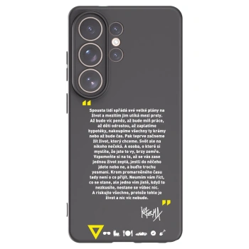 Picasee silikonový černý obal pro Samsung Galaxy S26 Ultra - Kazma - BUĎTE TROCHU YESMANI
