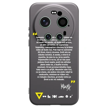 Picasee silikonový černý obal pro Xiaomi 17 Ultra - Kazma - BUĎTE TROCHU YESMANI