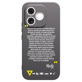 Picasee silikonový černý obal pro Honor 600 Lite - Kazma - BUĎTE TROCHU YESMANI
