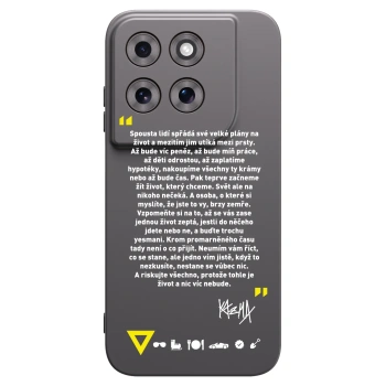 Picasee silikonový černý obal pro Motorola Moto G77 - Kazma - BUĎTE TROCHU YESMANI