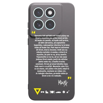 Picasee silikonový černý obal pro Motorola Edge 70 Fusion - Kazma - BUĎTE TROCHU YESMANI