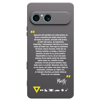 Picasee silikonový černý obal pro Sony Xperia 10 VII - Kazma - BUĎTE TROCHU YESMANI