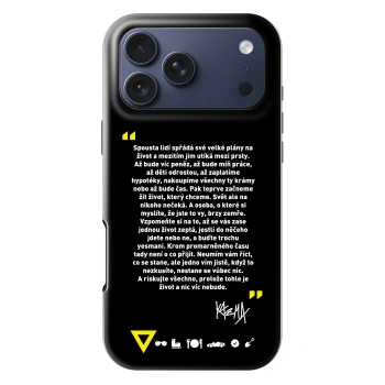 Obal pro Apple iPhone 18 Pro Max - Kazma - BUĎTE TROCHU YESMANI