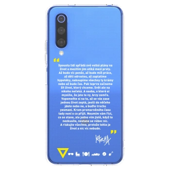 Picasee silikonový průhledný obal pro Xiaomi Mi 9 SE - Kazma - BUĎTE TROCHU YESMANI