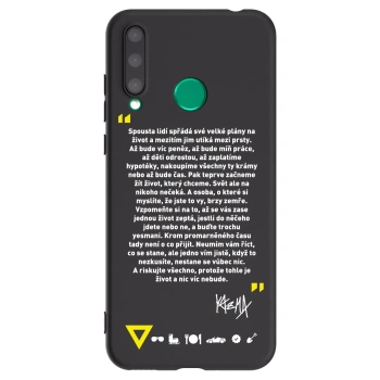 Picasee silikonový černý obal pro Honor 20 Lite - Kazma - BUĎTE TROCHU YESMANI