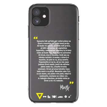 Picasee silikonový průhledný obal pro Apple iPhone 11 - Kazma - BUĎTE TROCHU YESMANI