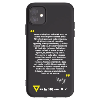 Picasee silikonový černý obal pro Apple iPhone 11 - Kazma - BUĎTE TROCHU YESMANI