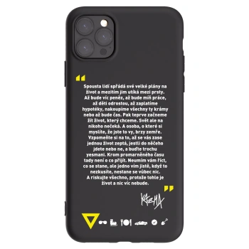 Picasee silikonový černý obal pro Apple iPhone 11 Pro Max - Kazma - BUĎTE TROCHU YESMANI