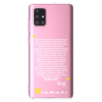 Picasee silikonový průhledný obal pro Samsung Galaxy A71 A715F - Kazma - BUĎTE TROCHU YESMANI