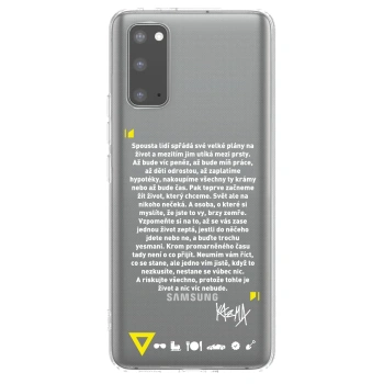 Picasee silikonový průhledný obal pro Samsung Galaxy S20 G980F - Kazma - BUĎTE TROCHU YESMANI