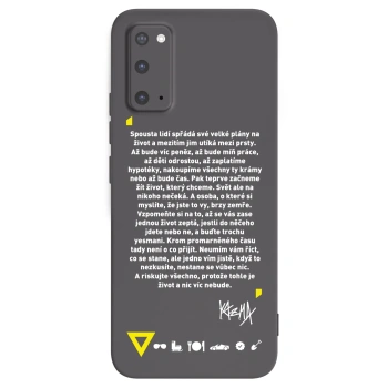 Picasee silikonový černý obal pro Samsung Galaxy S20 G980F - Kazma - BUĎTE TROCHU YESMANI