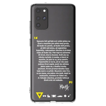 Picasee silikonový průhledný obal pro Samsung Galaxy S20+ G985F - Kazma - BUĎTE TROCHU YESMANI