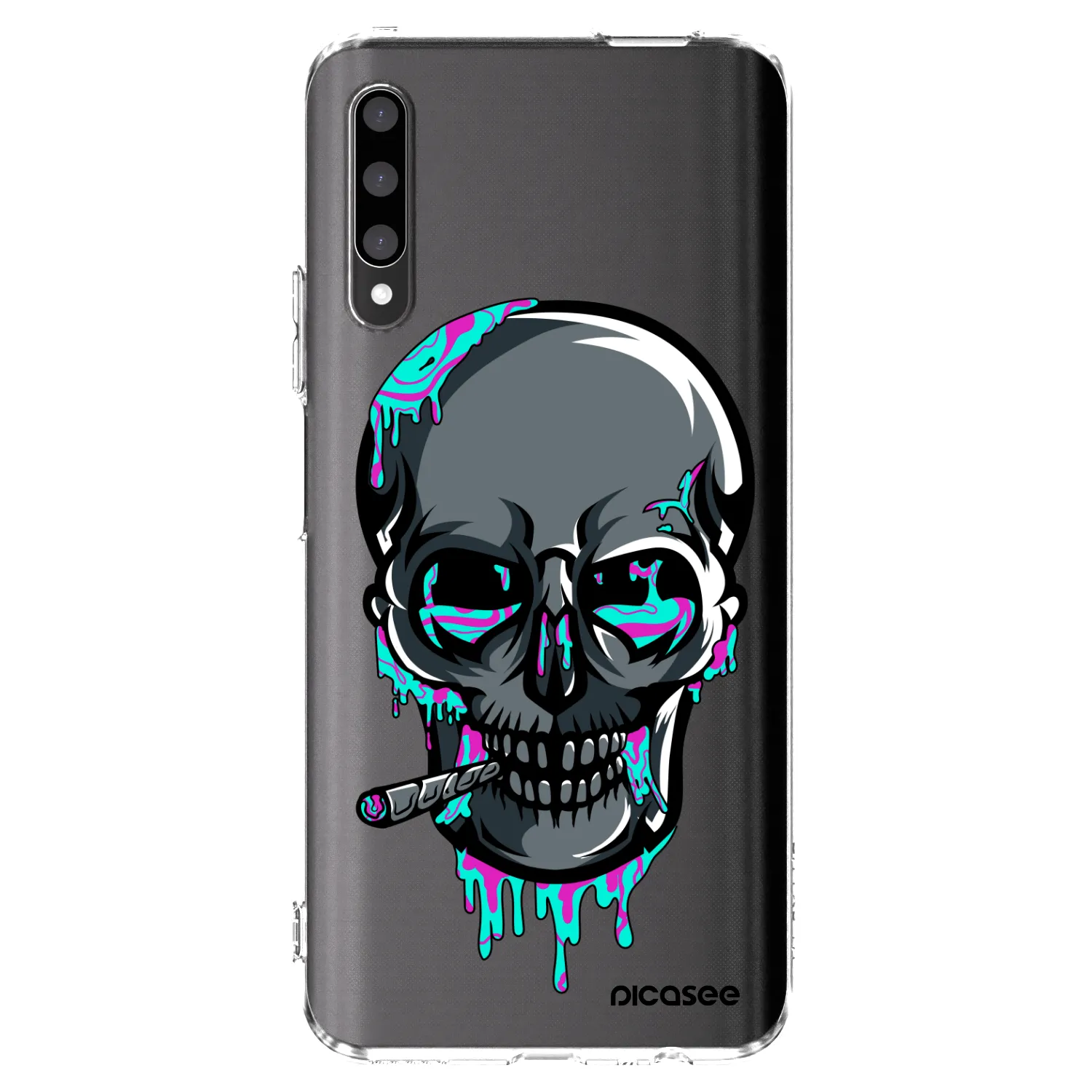 Picasee silikonový průhledný obal pro Honor 9X Pro - EARTH - Lebka 3.0