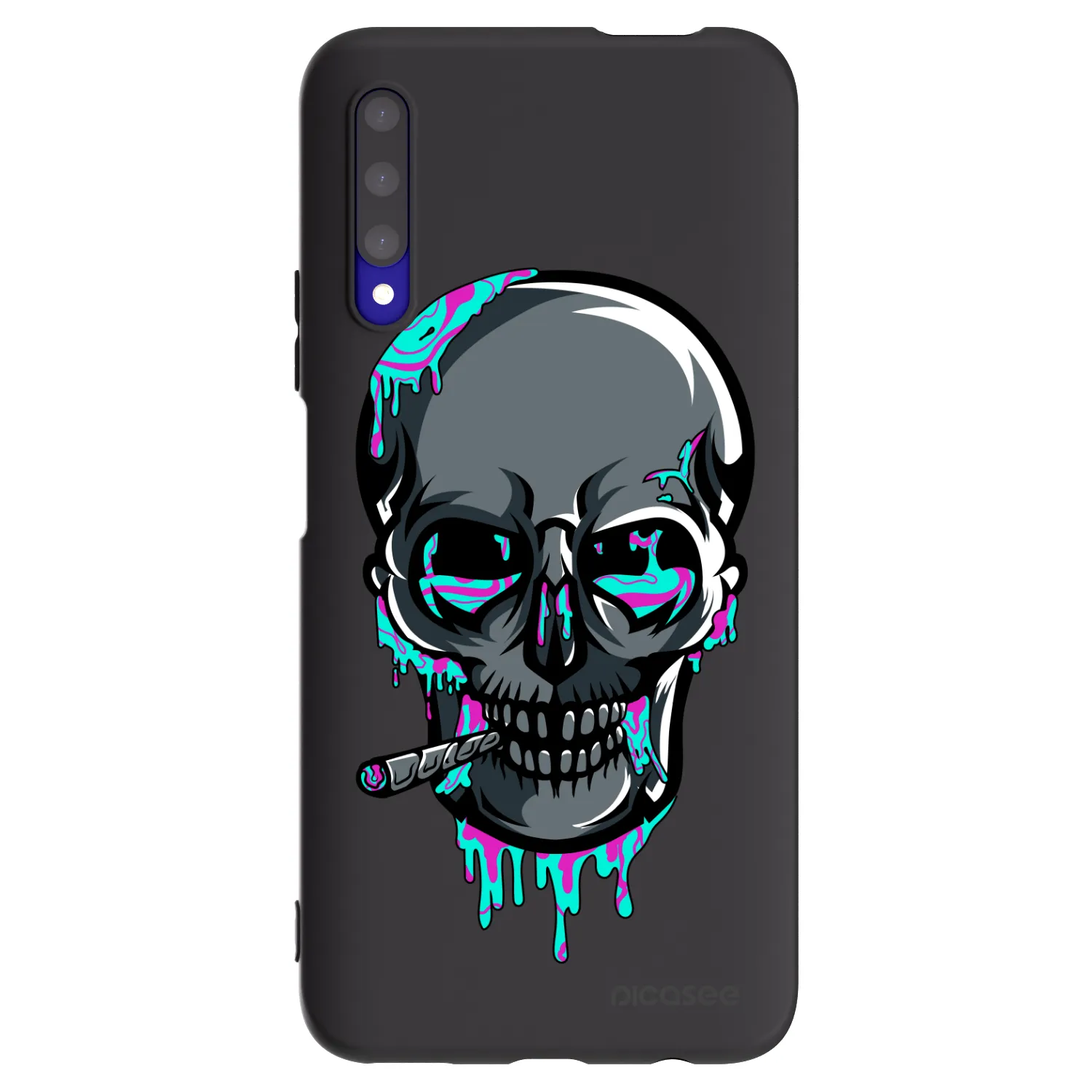 Picasee silikonový černý obal pro Honor 9X Pro - EARTH - Lebka 3.0
