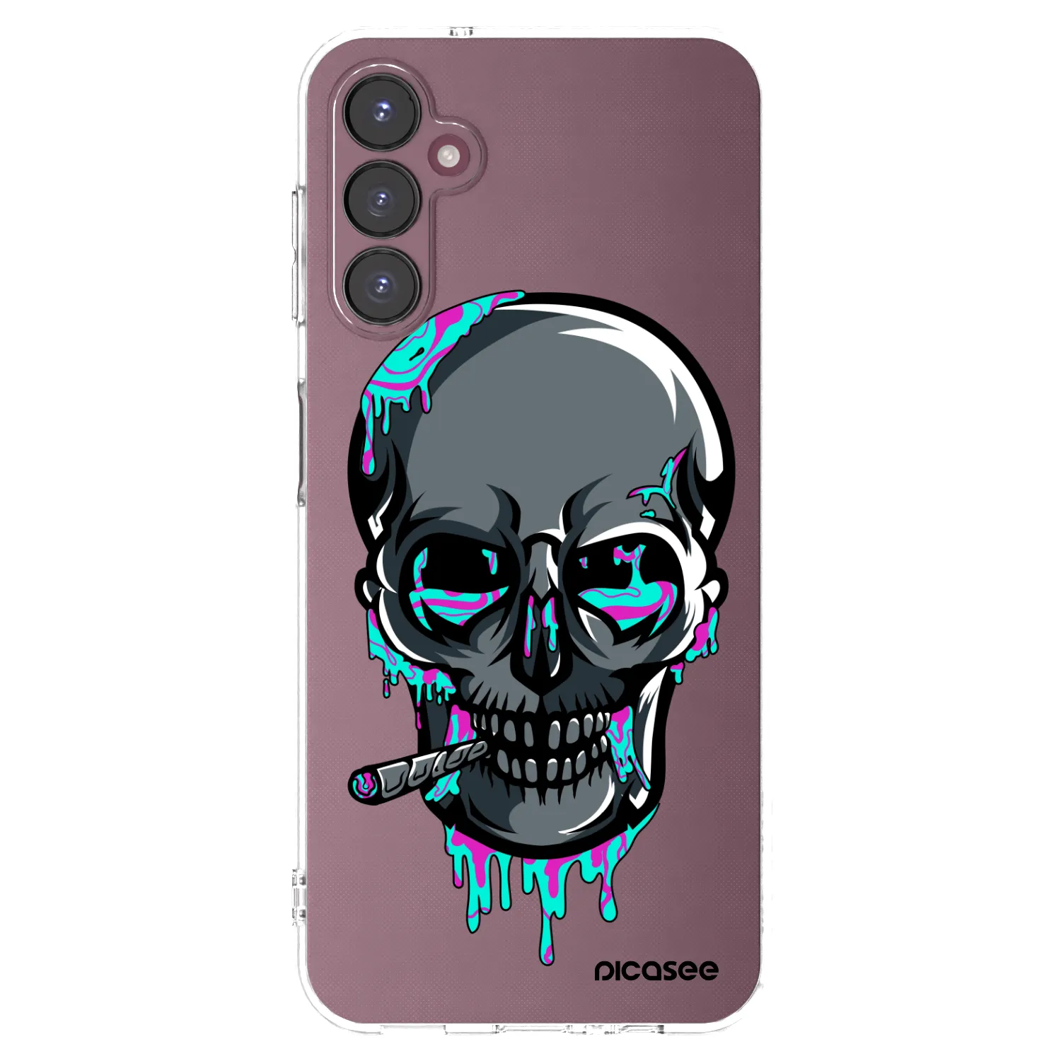 Picasee silikonový průhledný obal pro Samsung Galaxy A05s A057G - EARTH - Lebka 3.0