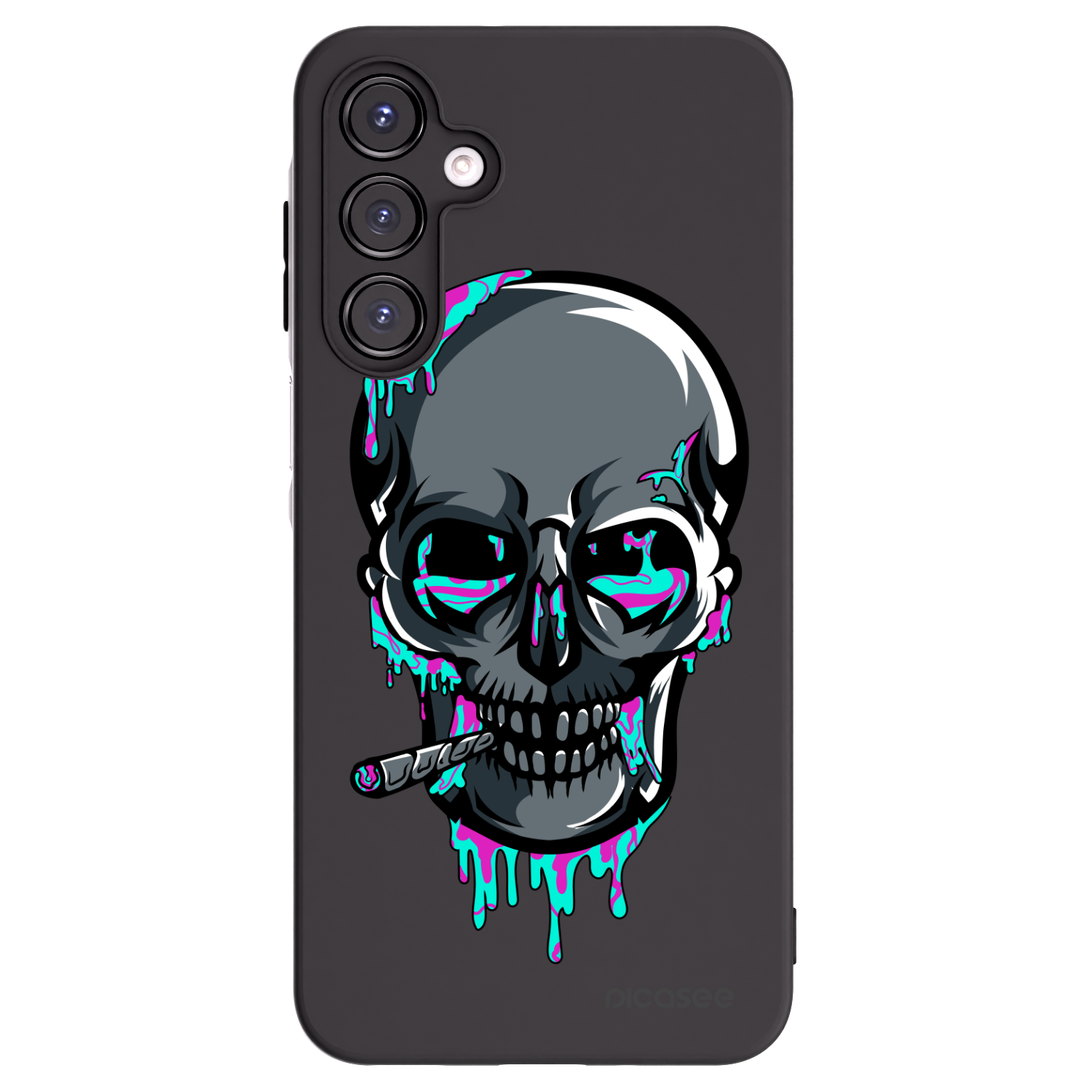Picasee silikonový černý obal pro Samsung Galaxy A16 5G - EARTH - Lebka 3.0