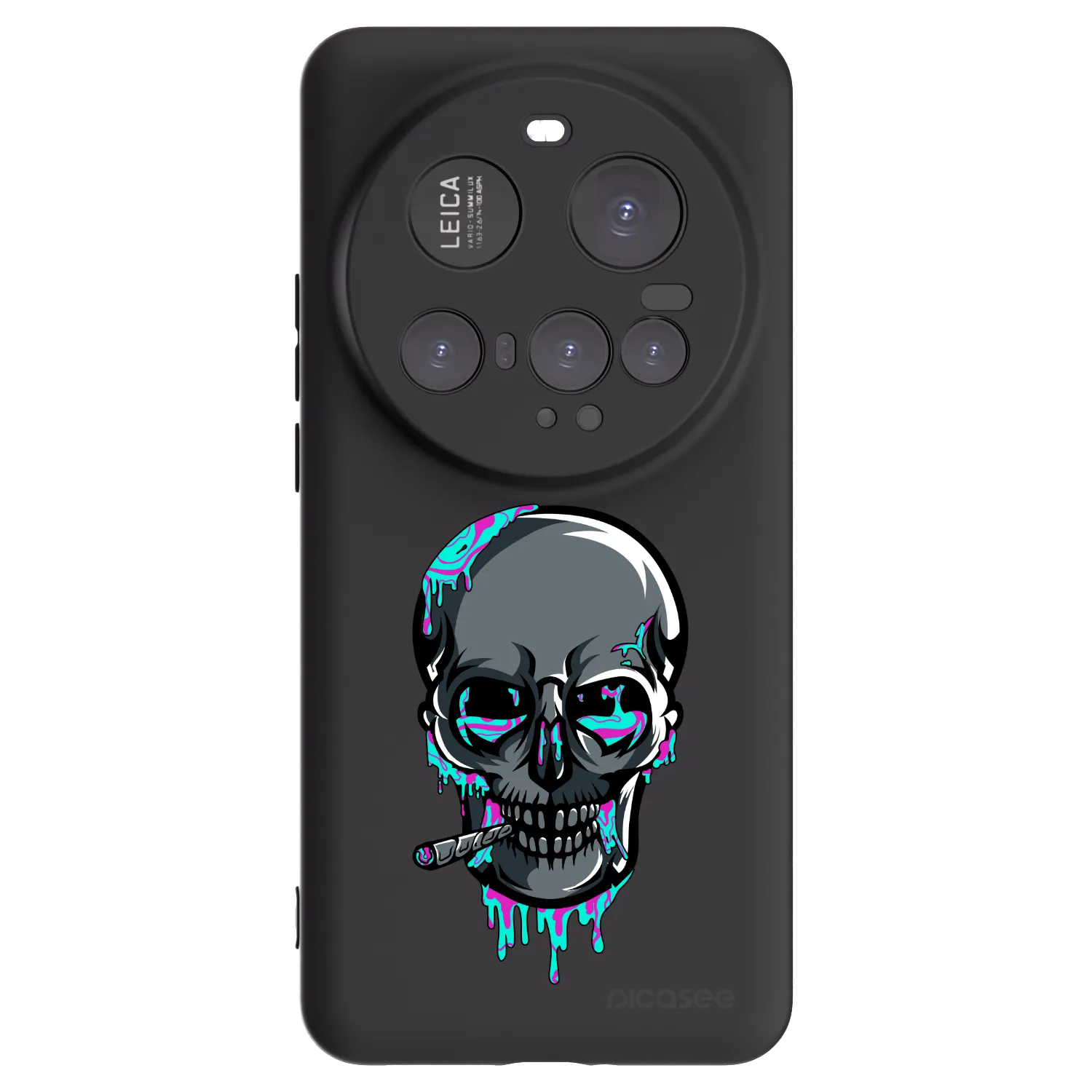 Picasee silikonový černý obal pro Xiaomi 15 Ultra - EARTH - Lebka 3.0