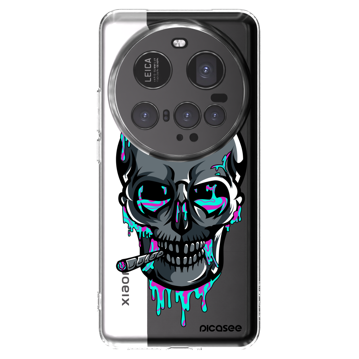 Picasee silikonový průhledný obal pro Xiaomi 15 Ultra - EARTH - Lebka 3.0