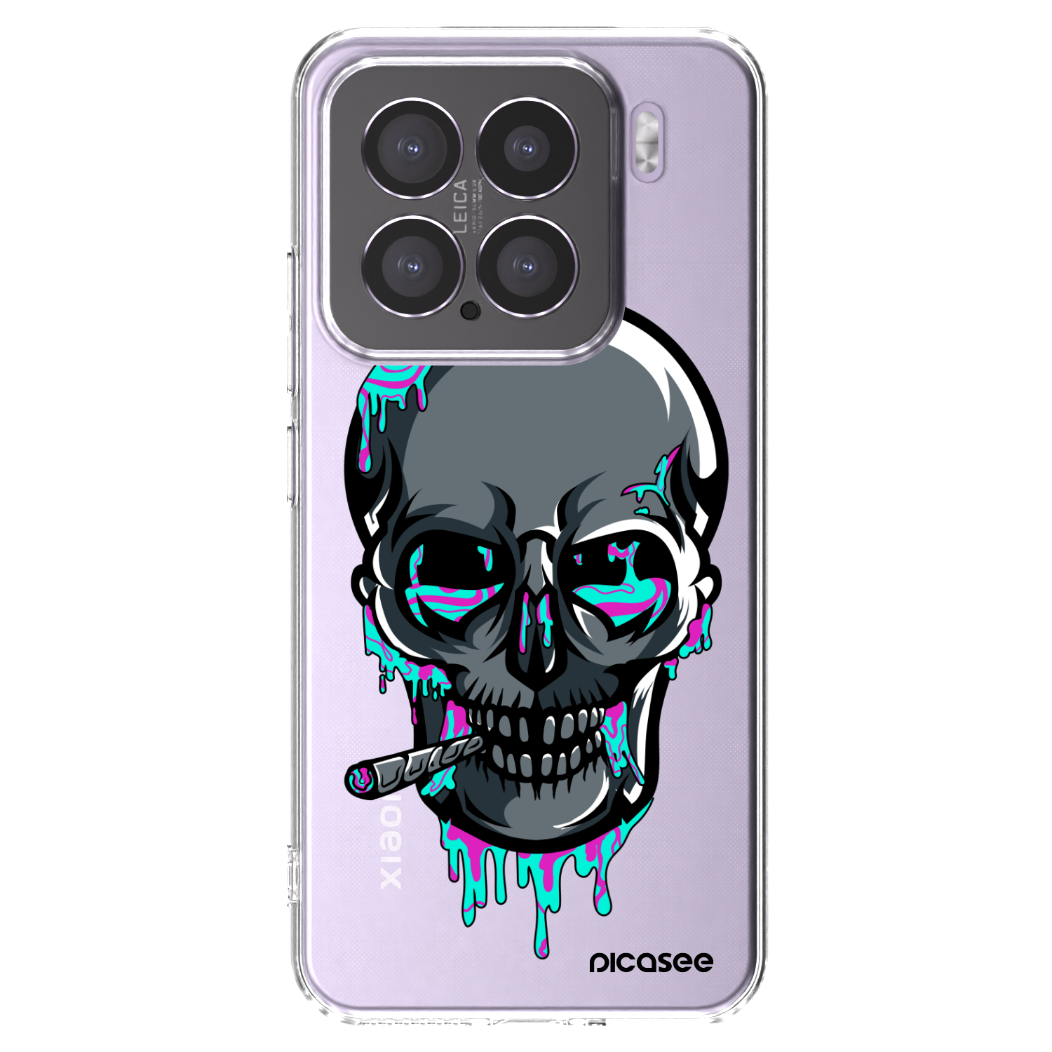 Picasee silikonový průhledný obal pro Xiaomi 15 - EARTH - Lebka 3.0