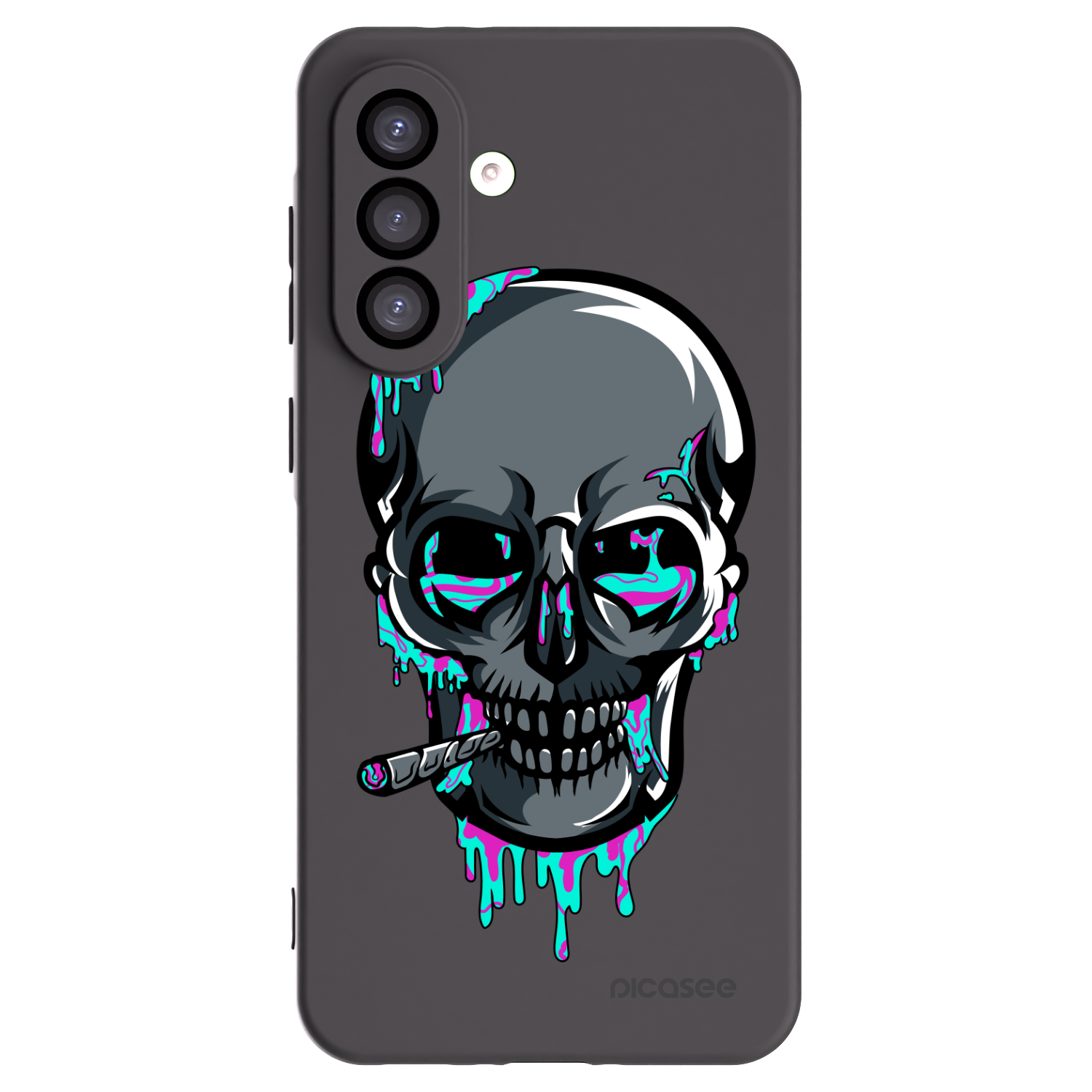 Picasee silikonový černý obal pro Samsung Galaxy A26 5G A266B - EARTH - Lebka 3.0