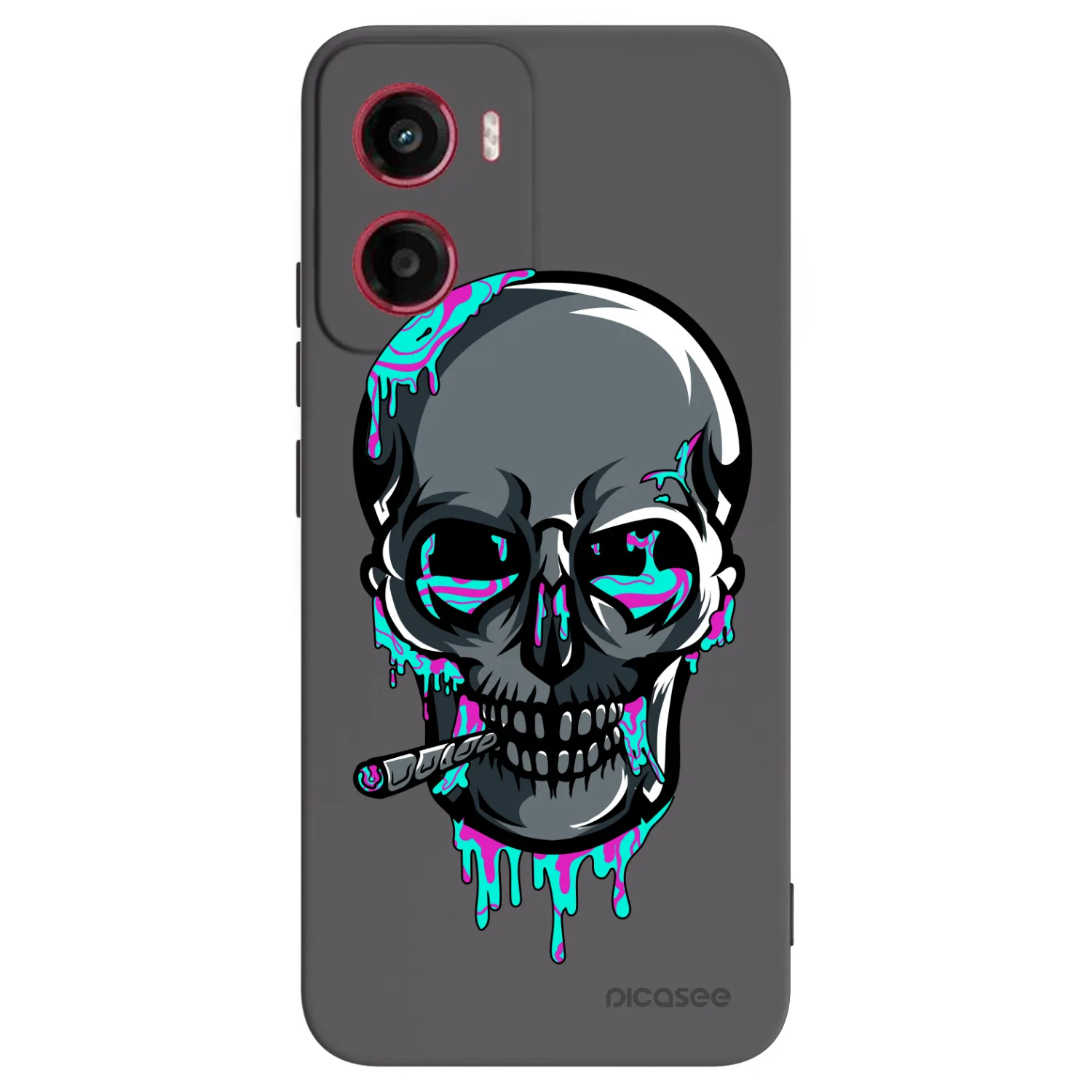 Picasee silikonový černý obal pro Motorola Moto G05 - EARTH - Lebka 3.0