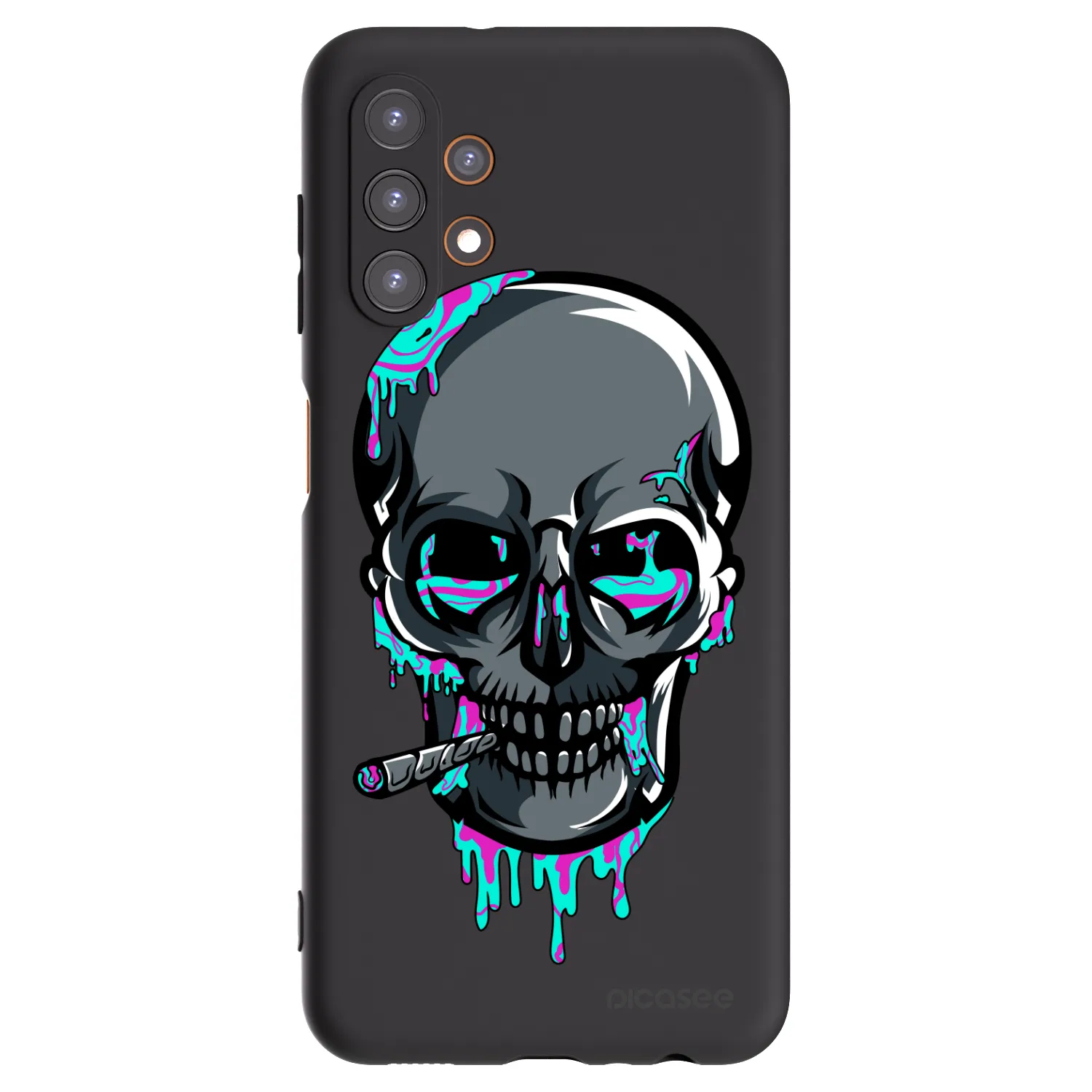 Picasee silikonový černý obal pro Samsung Galaxy A13 5G - EARTH - Lebka 3.0