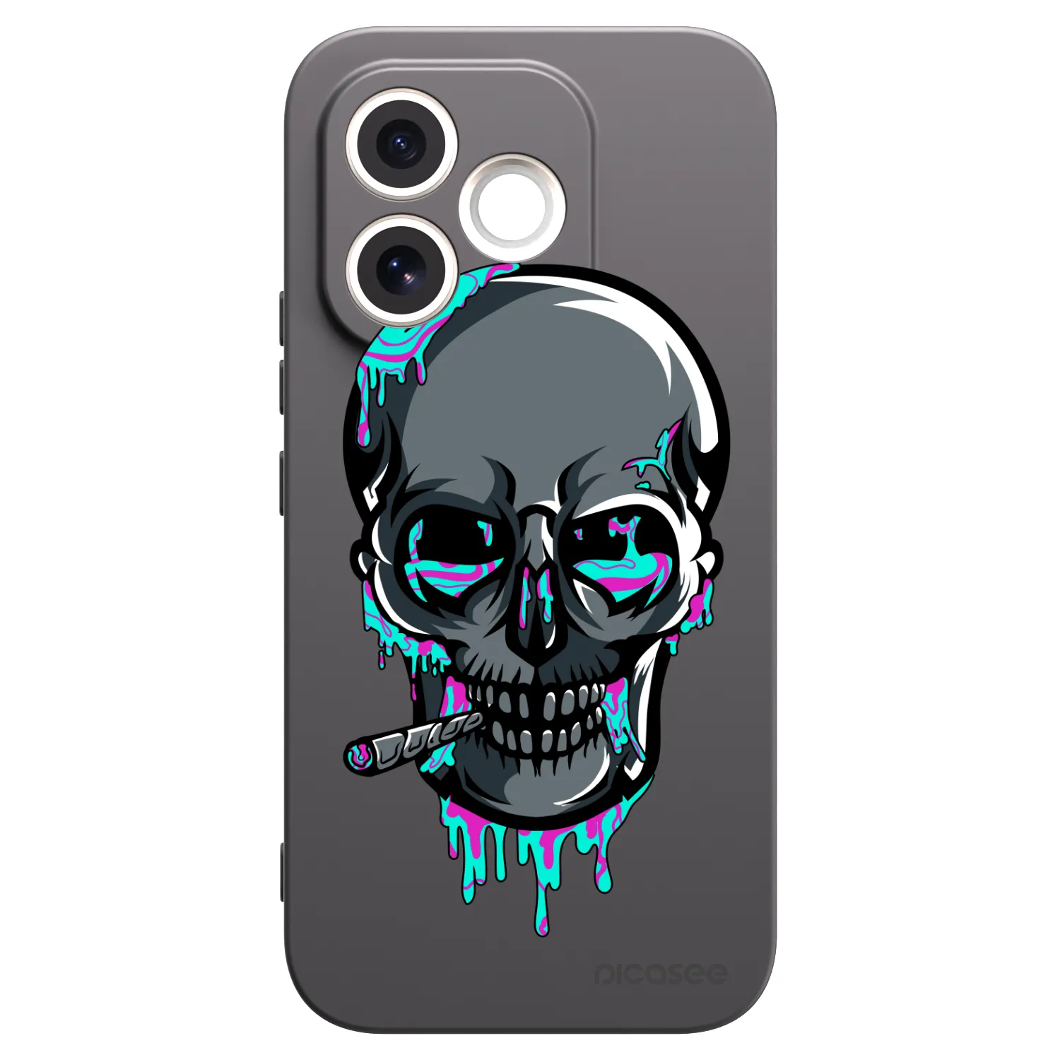 Picasee silikonový černý obal pro Honor 600 Lite - EARTH - Lebka 3.0