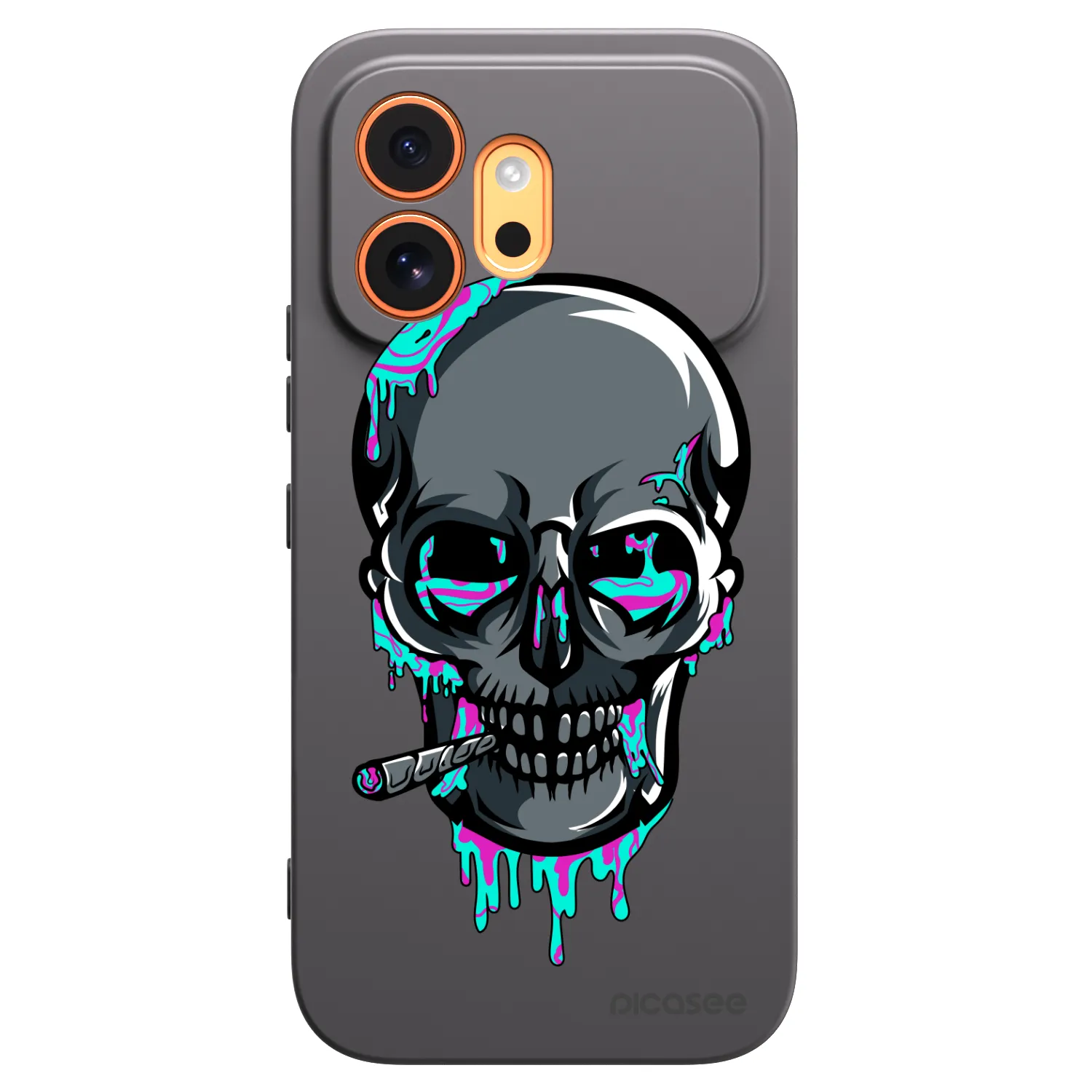 Picasee silikonový černý obal pro Honor 600 - EARTH - Lebka 3.0