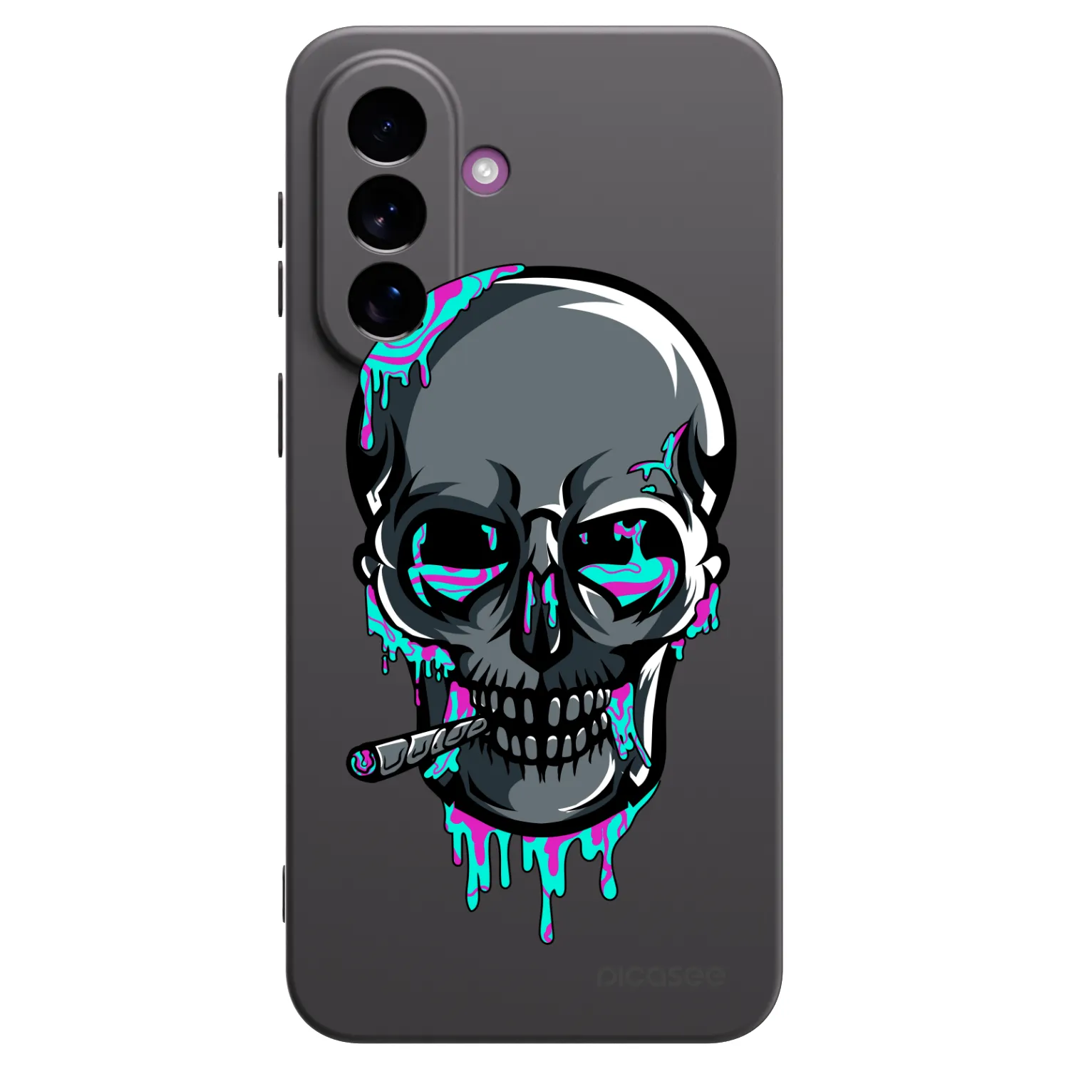 Picasee silikonový černý obal pro Samsung Galaxy A37 - EARTH - Lebka 3.0