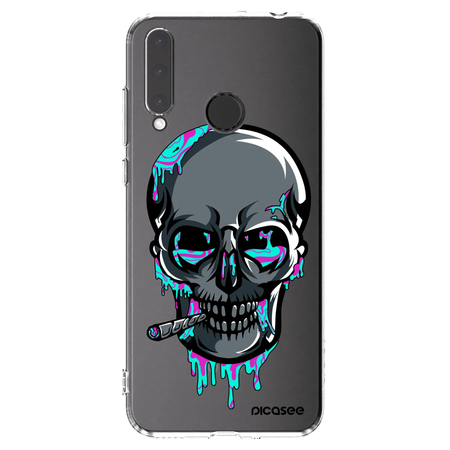Picasee silikonový průhledný obal pro Honor 20 Lite - EARTH - Lebka 3.0