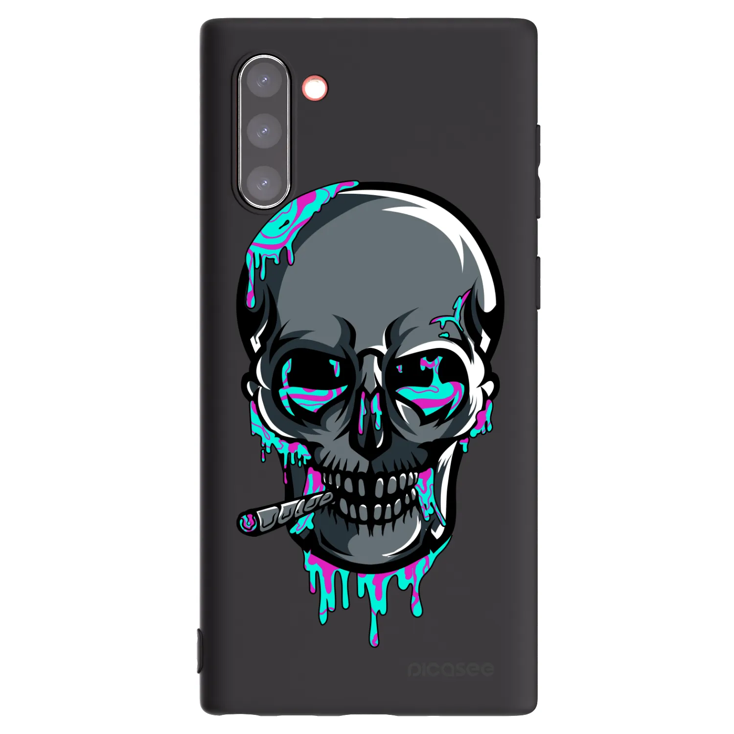 Picasee silikonový černý obal pro Samsung Galaxy Note 10 N970F - EARTH - Lebka 3.0