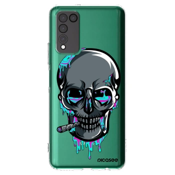 Picasee silikonový průhledný obal pro Honor 10X Lite - EARTH - Lebka 3.0