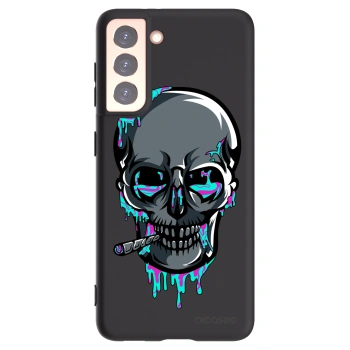 Picasee silikonový černý obal pro Samsung Galaxy S21 5G G991B - EARTH - Lebka 3.0