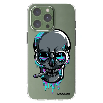 Picasee silikonový průhledný obal pro Apple iPhone 13 Pro - EARTH - Lebka 3.0