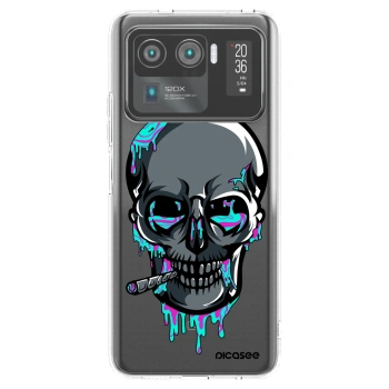 Picasee silikonový průhledný obal pro Xiaomi Mi 11 Ultra - EARTH - Lebka 3.0