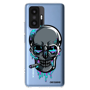 Picasee silikonový průhledný obal pro Xiaomi 11T - EARTH - Lebka 3.0