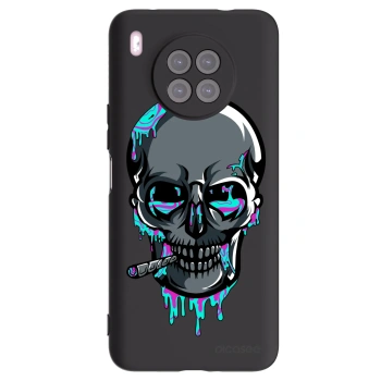 Picasee silikonový černý obal pro Huawei Nova 8i - EARTH - Lebka 3.0