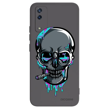 Picasee silikonový černý obal pro Vivo Y11s - EARTH - Lebka 3.0