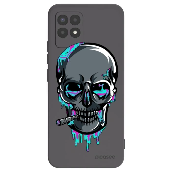 Picasee silikonový černý obal pro Realme 8i - EARTH - Lebka 3.0