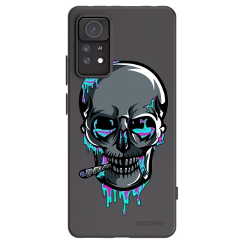 Picasee silikonový černý obal pro Xiaomi Redmi Note 11 Pro 5G - EARTH - Lebka 3.0