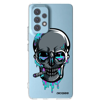 Picasee silikonový průhledný obal pro Samsung Galaxy A53 5G A536 - EARTH - Lebka 3.0