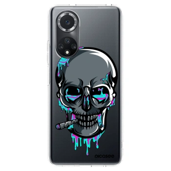 Picasee silikonový průhledný obal pro Huawei Nova 9 SE - EARTH - Lebka 3.0