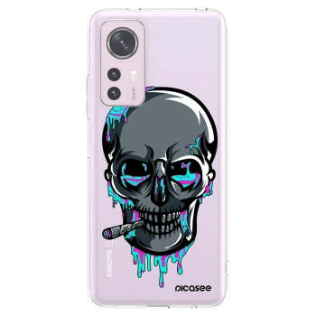 Picasee silikonový průhledný obal pro Xiaomi 12 - EARTH - Lebka 3.0