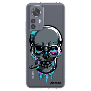 Picasee silikonový průhledný obal pro Xiaomi 12 Pro - EARTH - Lebka 3.0