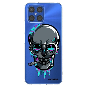 Picasee silikonový průhledný obal pro Honor X8 4G - EARTH - Lebka 3.0