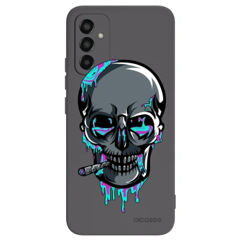 Picasee silikonový černý obal pro Samsung Galaxy M13 M135F - EARTH - Lebka 3.0