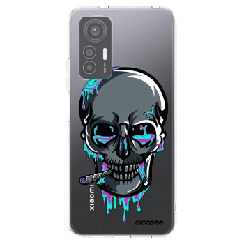 Picasee silikonový průhledný obal pro Xiaomi 12 Lite - EARTH - Lebka 3.0